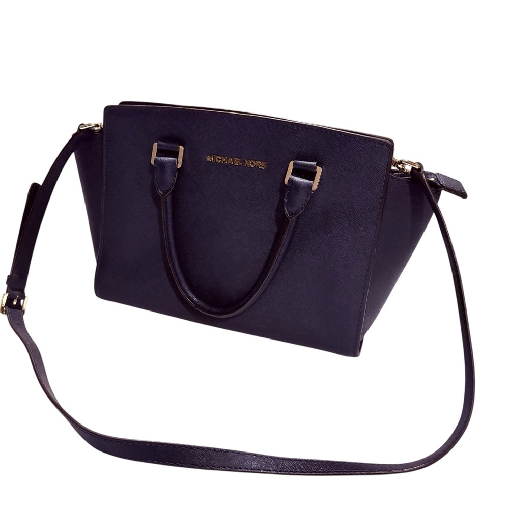 Michael Kors Selma  satchel Shoulder navy blue  Bag - Picture 6 of 15